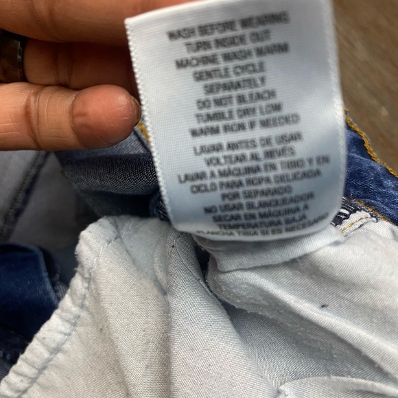 Nicki Minaj Blue Gray Denim Acid Wash Mid Rise Jeans Women's 16 - Picture 8 of 9